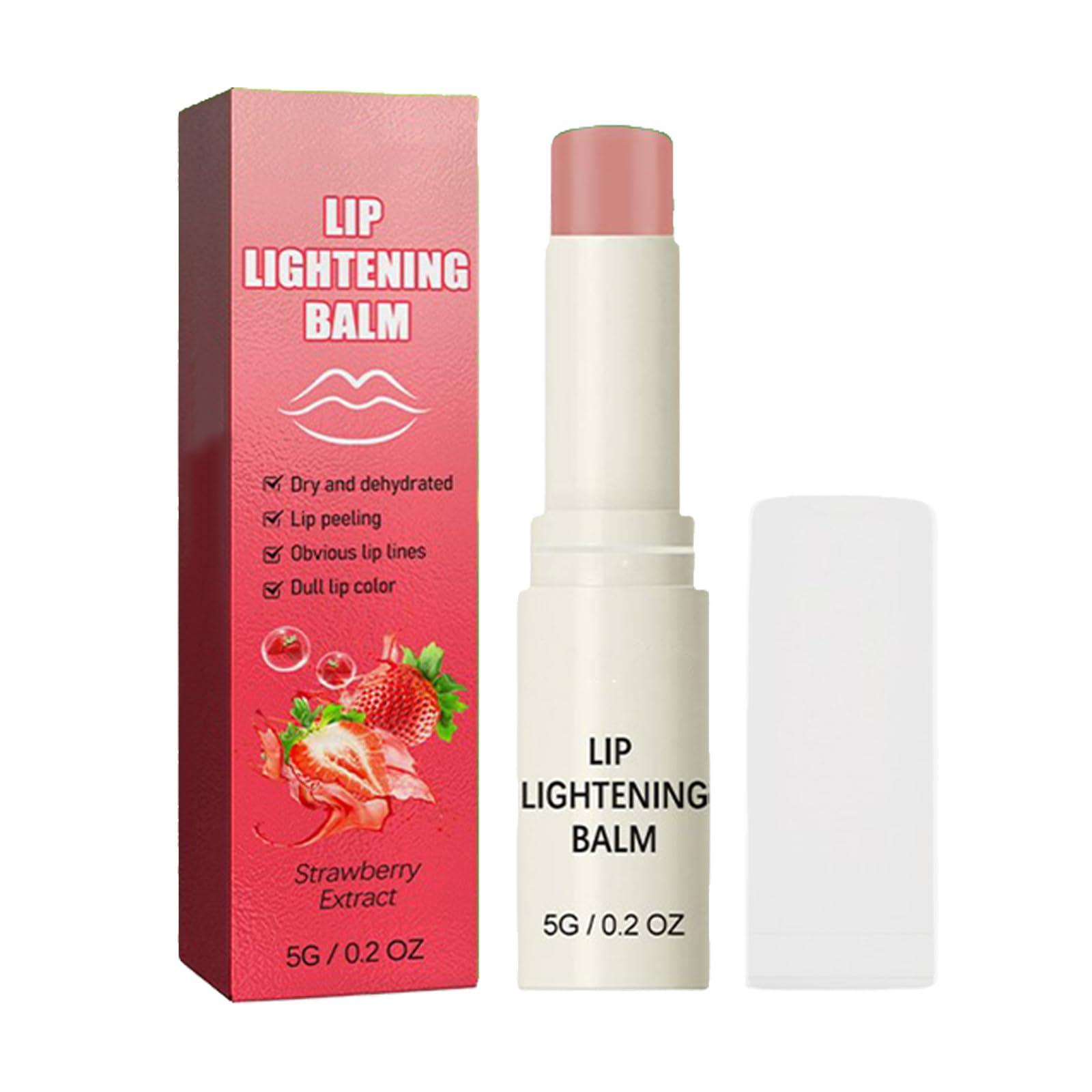 Dark Lips Lightening Lipstick for Men & Women - Long Lasting Matte Lip Balm for Brightening & Moisturizing (Pink, One Size) - Perfect for Daily Use, Night Out & Special Occasions