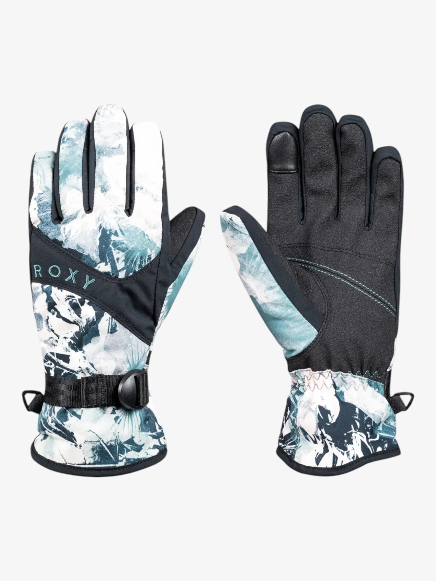 Roxy Snow Jetty Camo Green Gloves - Waterproof Winter Gloves for Skiing, Snowboarding & Outdoor Activities