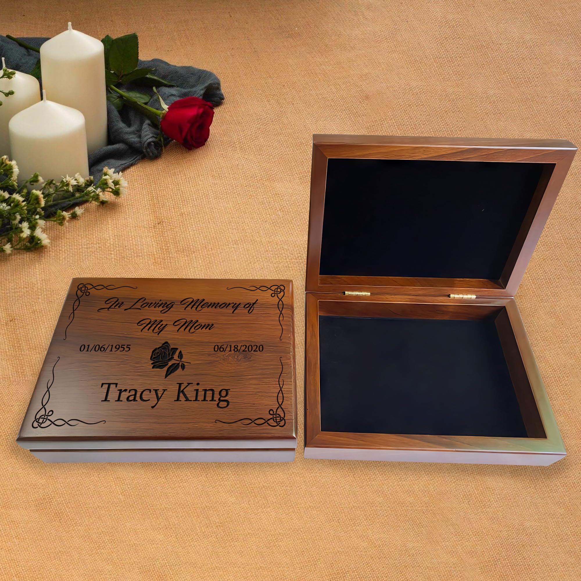 Memorial Gift Box for Mom - Sympathy Keepsake to Honor Mother's Memory | Thoughtful Bereavement Gift for Loss of Mother | Perfect for Remembrance Ceremonies, Memorial Services & Cherishing Precious Moments