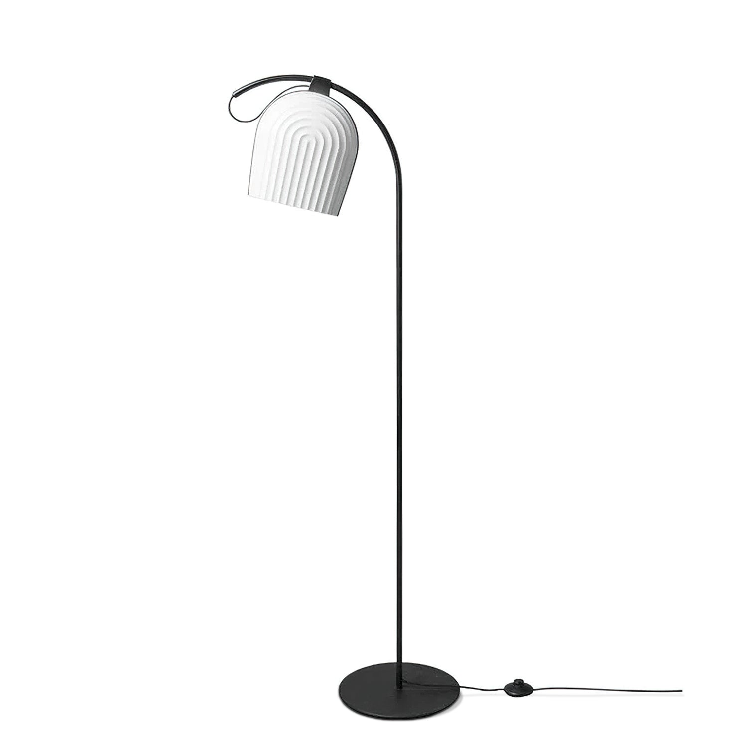 Modern Arc Floor Lamp for Living Room - Adjustable LED Standing Light with Remote Control, Perfect for Reading, Lounge & Bedroom Decor