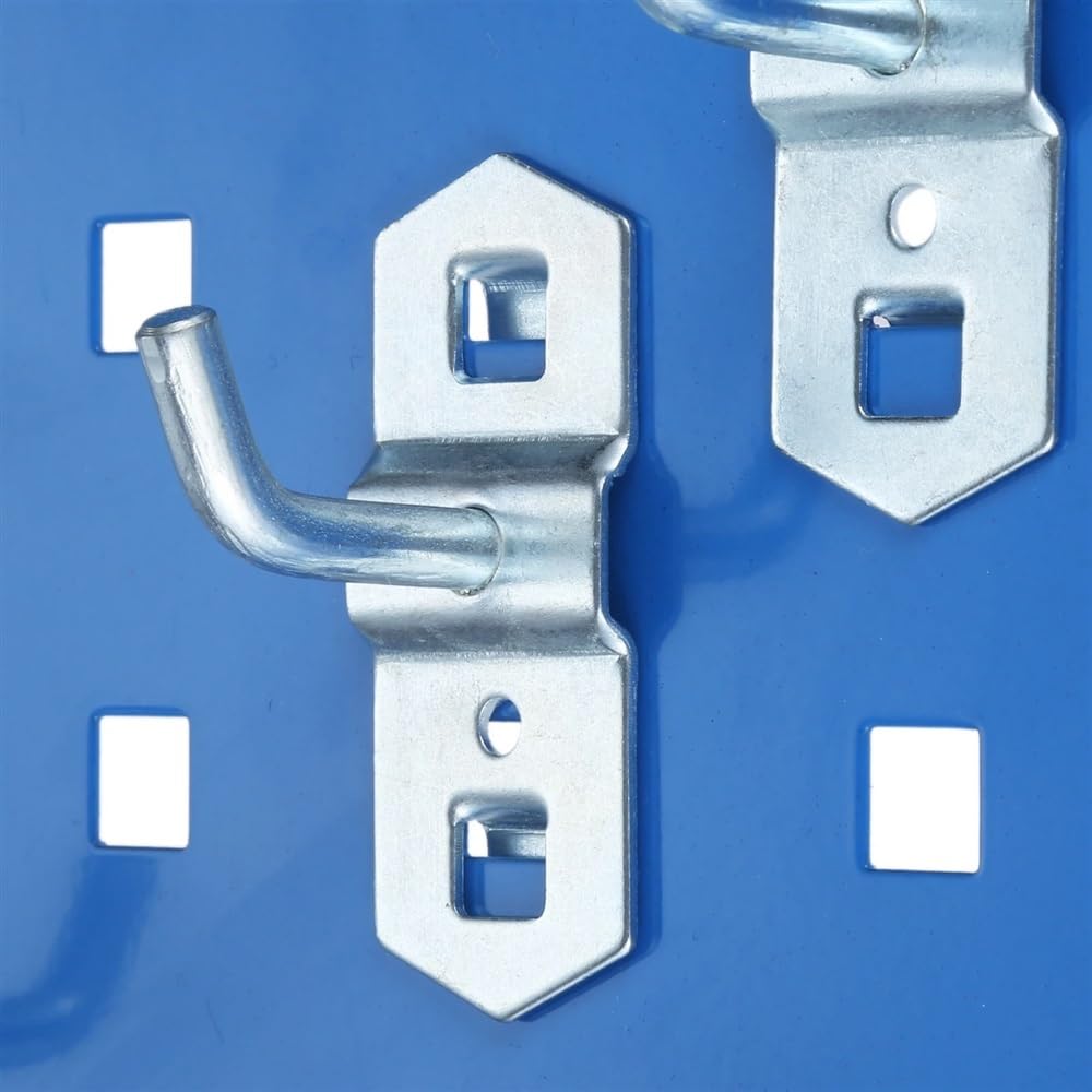 10PCS 25MM Metal Hanging Hooks - Heavy Duty Tool Organizer, Kitchen & Home Storage Hooks with Hole Plate - Perfect for Garage, Pantry, and Workshop Organization (DRELD)
