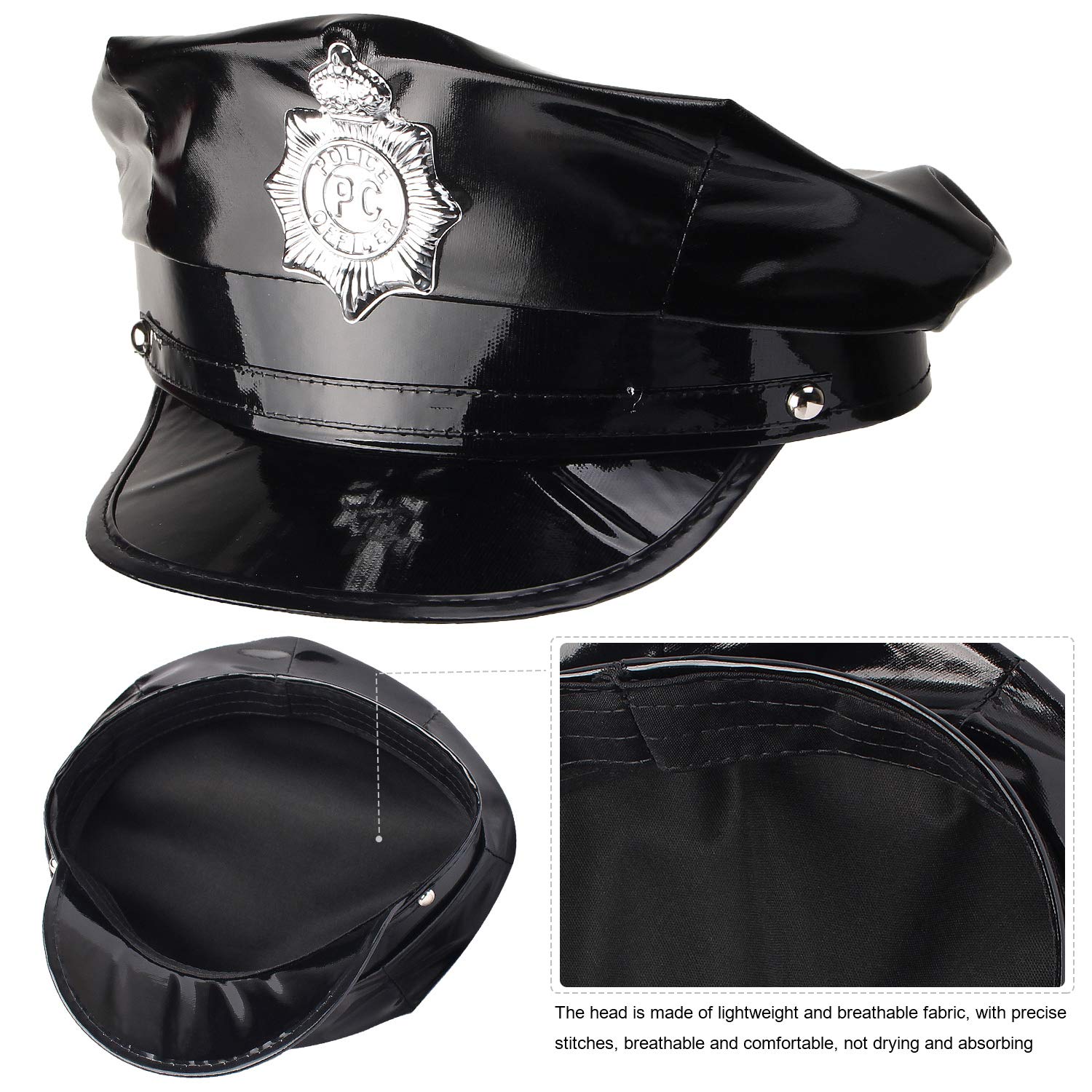 Beelittle Police Costume Set for Kids - Hat, Handcuffs, Walkie Talkie, Badge & Sunglasses - Perfect for Halloween, Role Play & Dress Up Parties