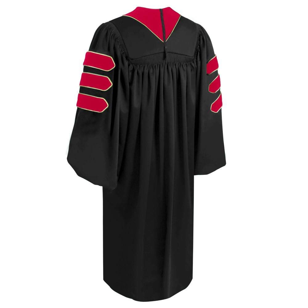 CLERKMANS Unisex Theology Doctoral Graduation Gown - Pastor Clergy Robe with PhD Tam - Perfect for Graduation Ceremonies, Church Services & Academic Events