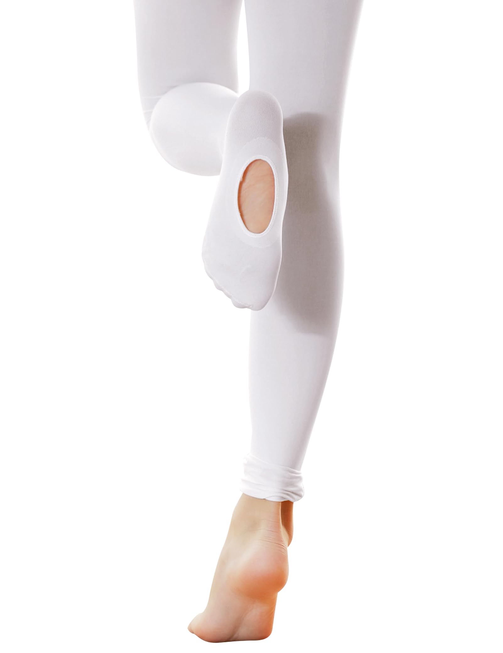 Ultra Soft Ballet Tights for Girls - Professional Convertible Dance Tights (Toddler/Kids Sizes) - Perfect for Ballet Class, Recitals & Dance Practice
