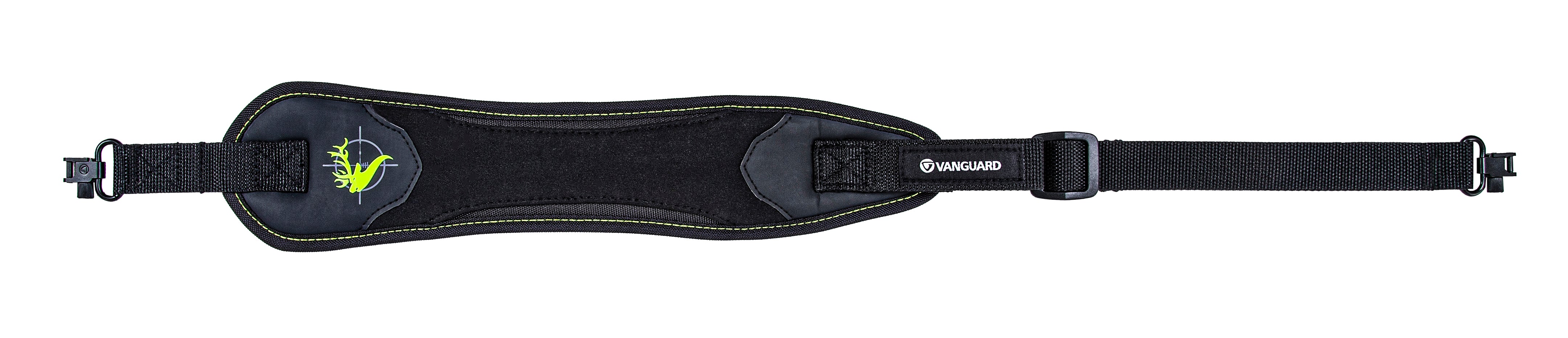 Endeavor Sling 201G Neoprene Sling Bag - Durable Black Shoulder Strap with Metal Hardware & Green Trim - Perfect for Outdoor Adventures, Travel & Everyday Carry