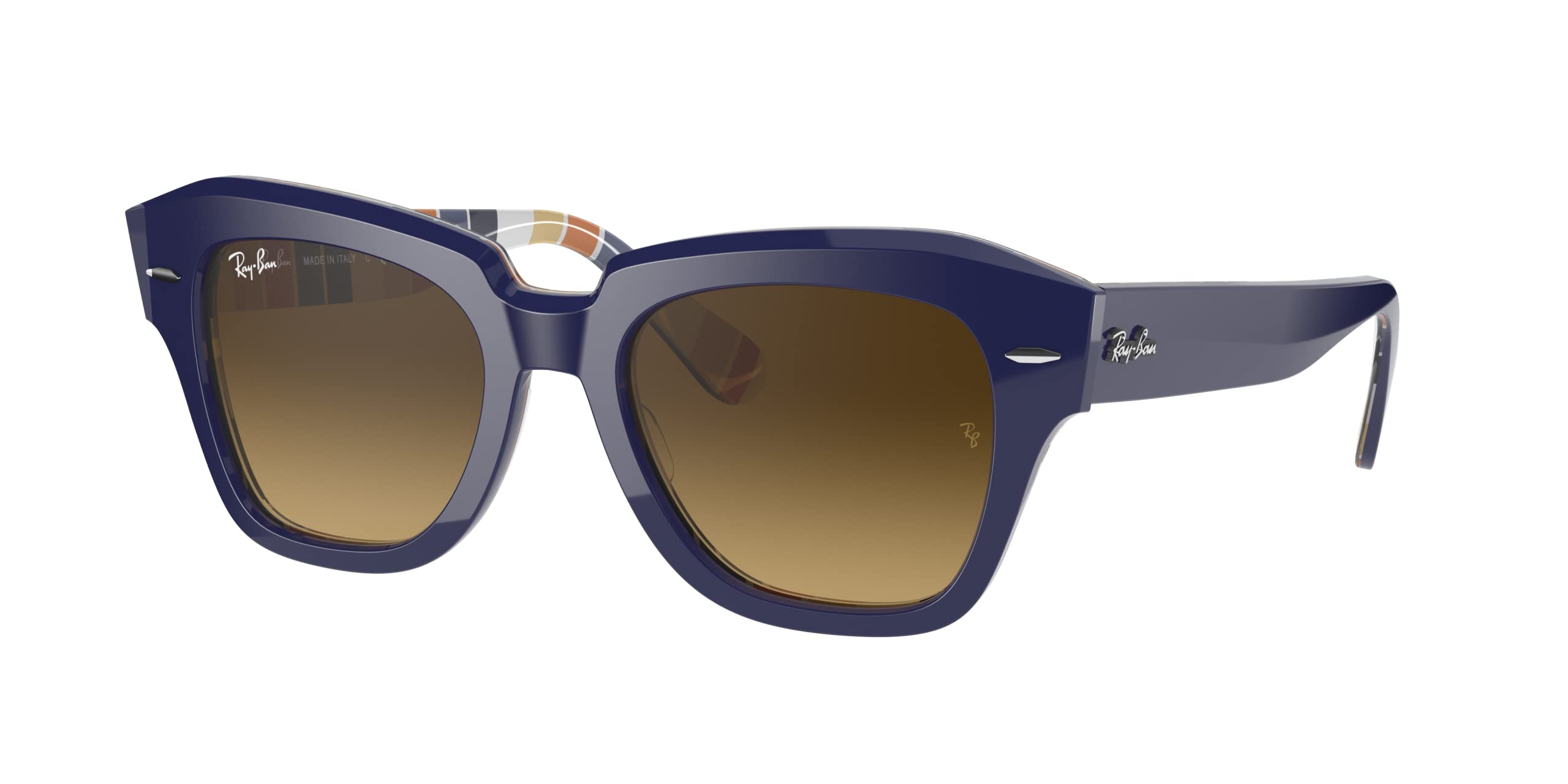 Ray-Ban RB2186 State Street Square Sunglasses for Men & Women - Classic Aviator Style, UV Protection, Polarized Lenses - Perfect for Driving, Beach & Outdoor Activities