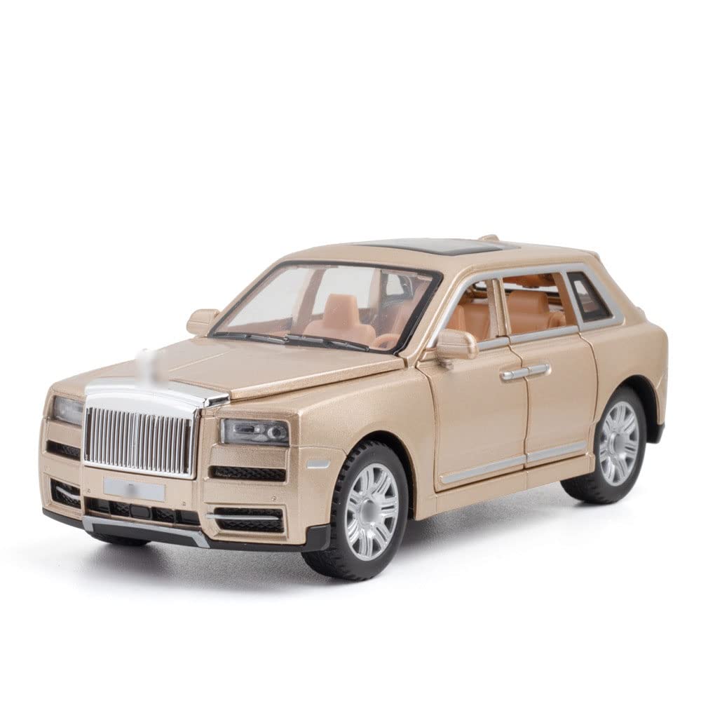 1/32 Scale Die-Cast Alloy Limousine Car Model with Simulated Sound & Light, Pull-Back Function & Openable Doors - Collectible Toy for Adults & Kids | Perfect for Christmas Gifts, Birthday Presents, Car Hobby Collections & Home Decor