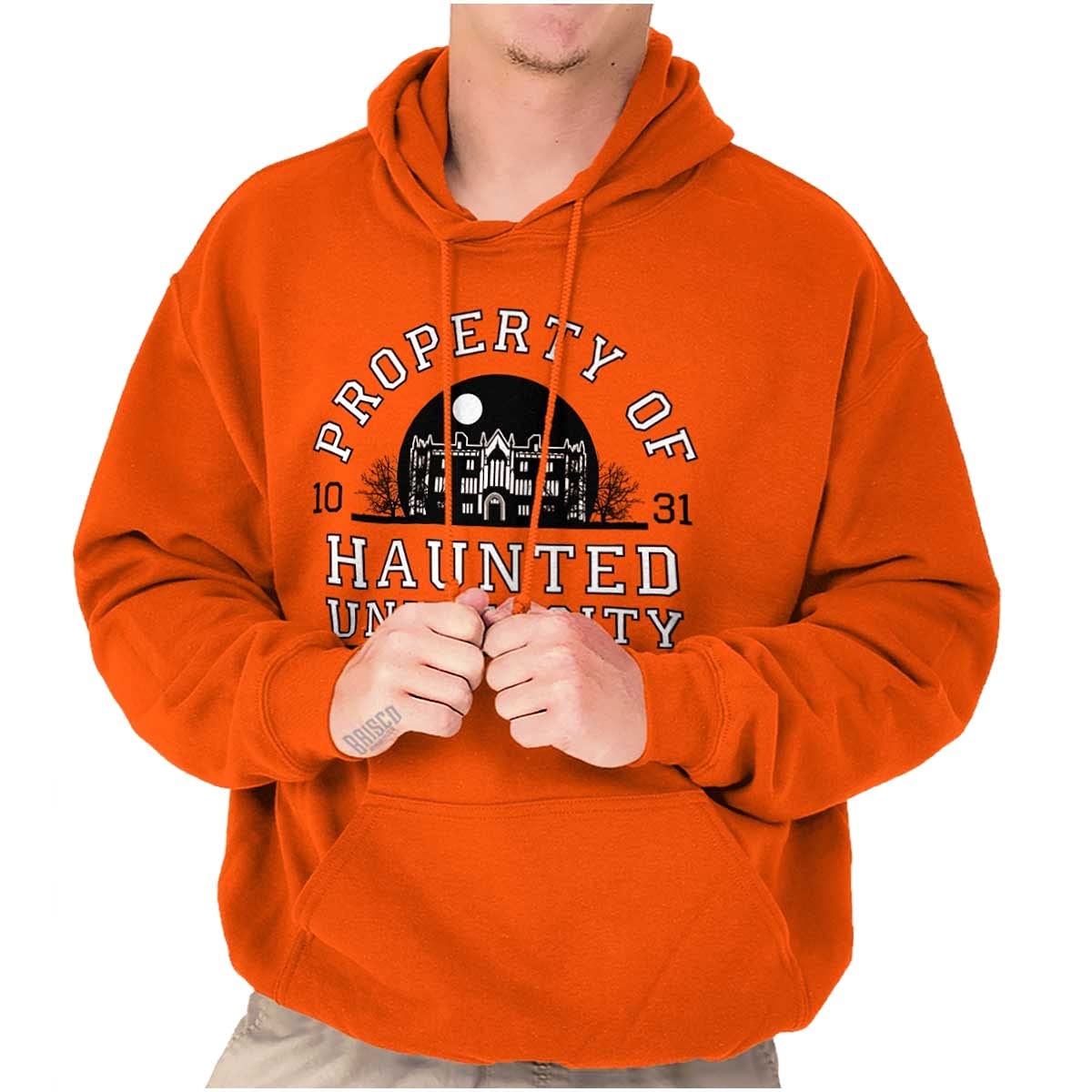 Haunted University Hoodie Sweatshirt for Women & Men - Gothic College Style Pullover for Halloween, Cosplay & Streetwear