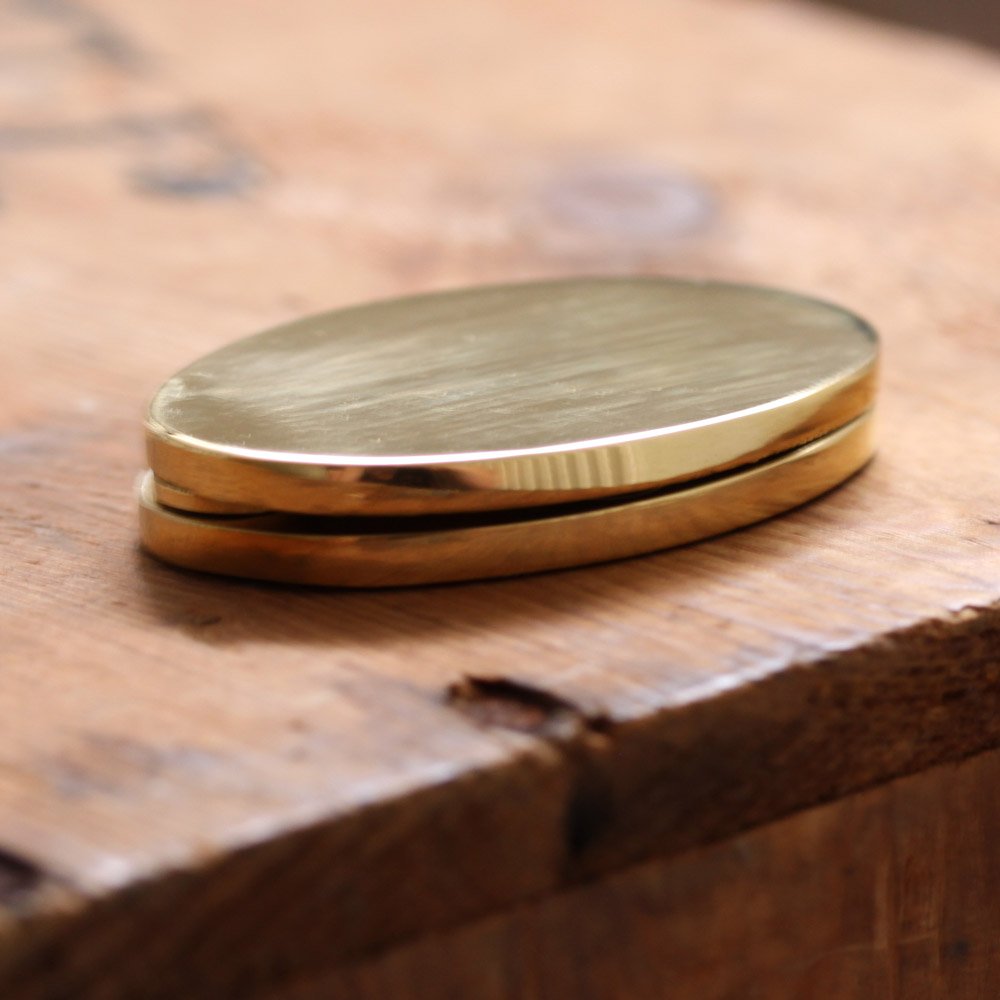 Polished Brass Oval Covered Escutcheon - Elegant Door Hardware for Vintage & Modern Homes | Perfect for Bedroom, Bathroom & Cabinet Doors