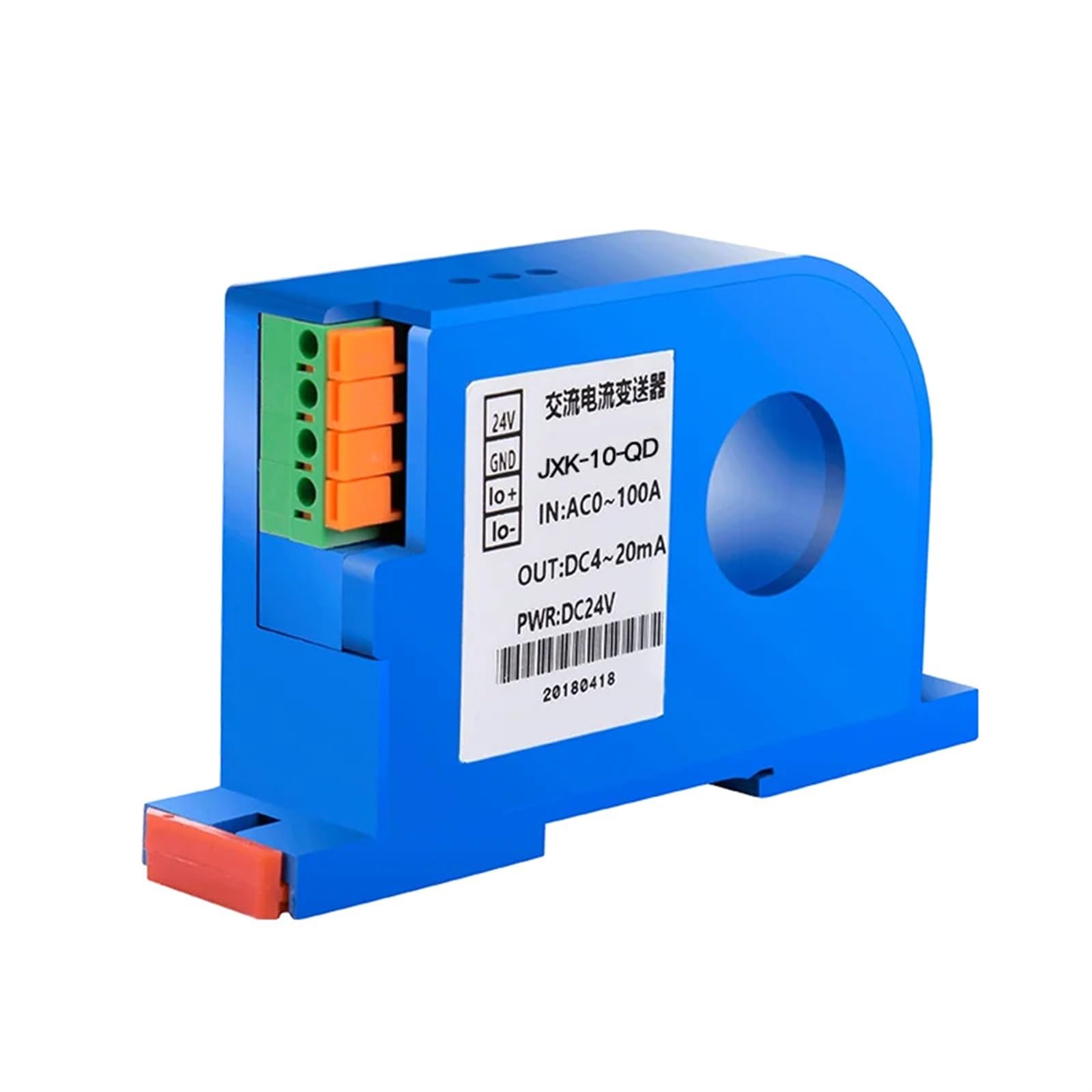 JXK-10 DC Current Sensor 50A 100A 200A 300A 600A - Hall Effect Current Transducer with 4-20mA & RS485 Output, 22mm Hole Size (DC24V, 0-250A Input) - Perfect for Solar Power Systems, EV Charging Stations & Industrial Automation