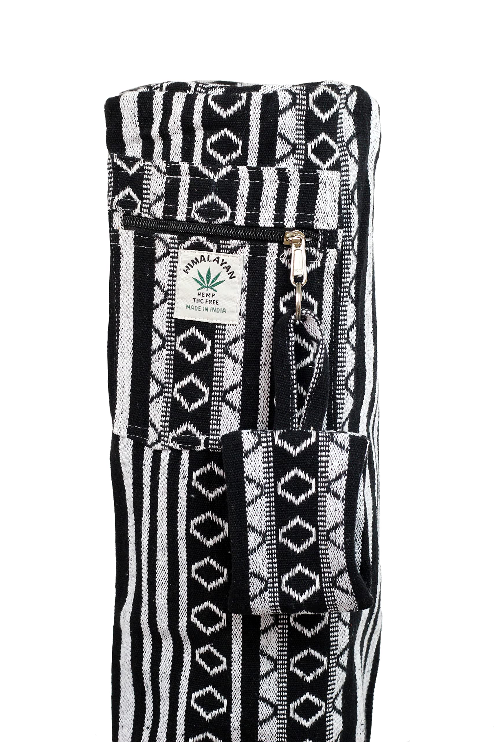 Eco-Friendly Hemp Yoga Mat Bag with Full-Zip Closure - Fits Up to 26 Inch Mats - Perfect for Yoga, Pilates & Gym Workouts - Sustainable Yoga Mat Carrier for Active Lifestyles