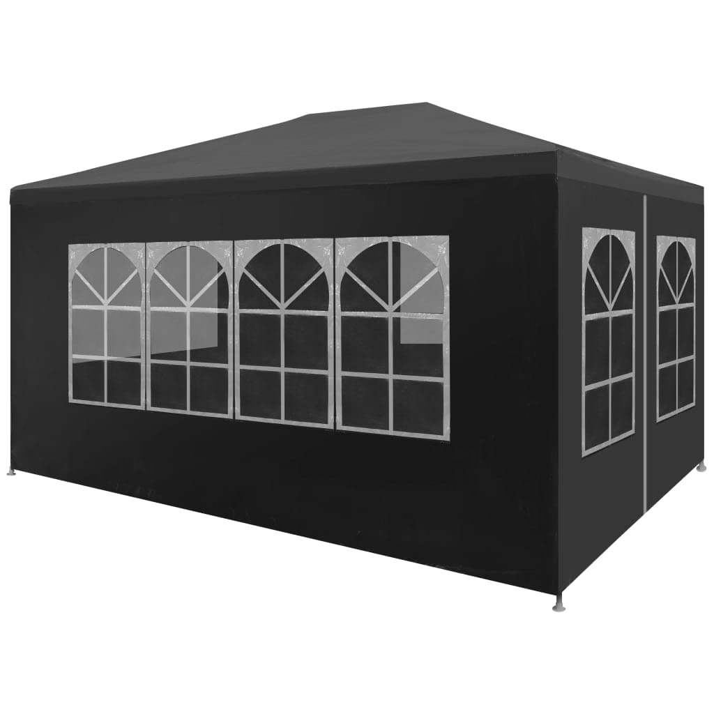 CHARMMA 10x13 Heavy Duty Party Tent - Large Outdoor Pop Up Canopy for Weddings, Backyard Parties & Events | Waterproof & Durable Anthracite Shelter | Perfect for Picnics, Festivals & Camping