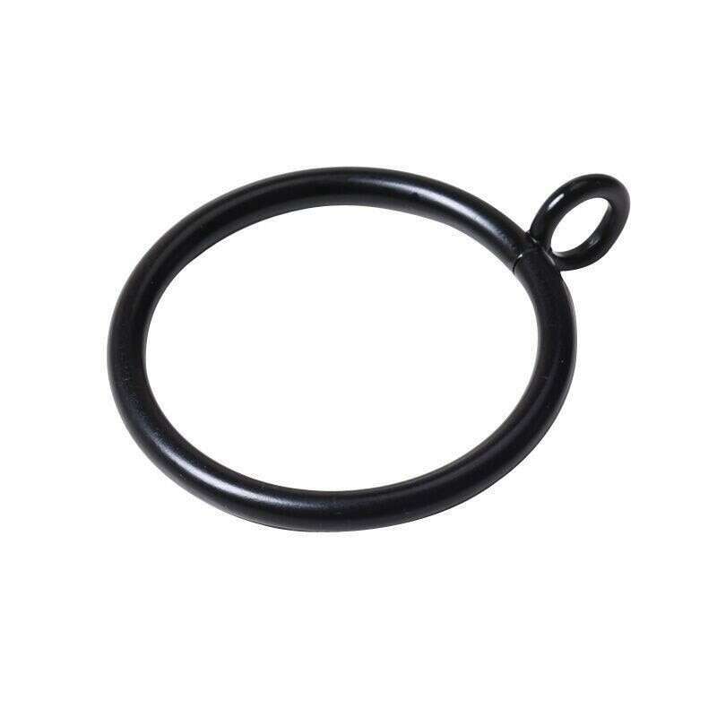 Kara Roman Metallic Curtain Rings - 20 Pack | Decorative Drapery Hooks for Living Room, Bedroom & Window Treatments