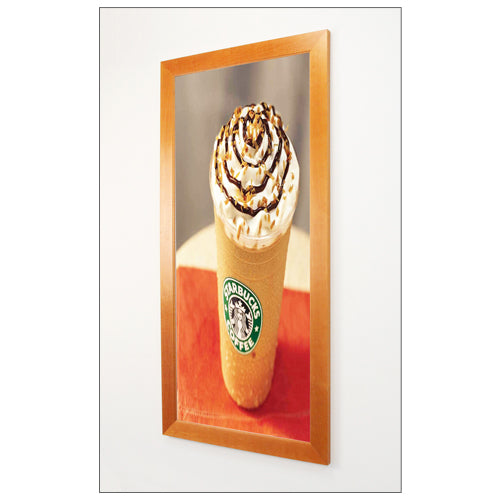 14 x 22 Inch Wooden Picture Frame - Natural Wood Poster Display Frame for Wall Art, Photos, and Posters - Perfect for Home Decor, Office, and Gallery Displays