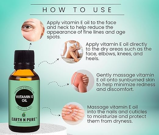 Pure Natural Oil for Skin, Hair & Nails - 30ml with Glass Dropper | Hydrating Moisturizer for Dry Skin, Hair Growth & Nail Care