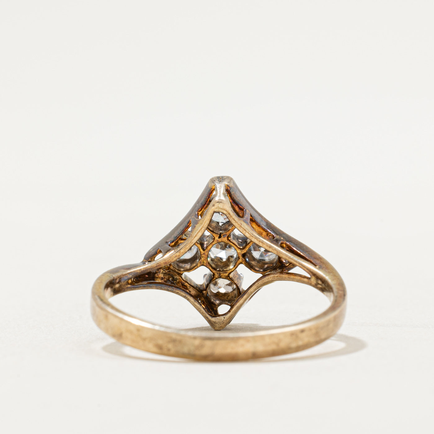 Elegant Diamond Cluster Cocktail Ring | 0.45ctw | Size 8.25 | Perfect for Evening Parties, Weddings & Special Occasions