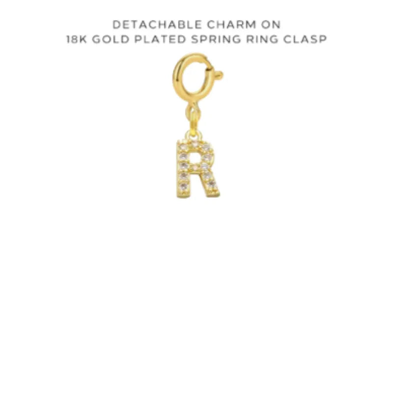 Initial, Number & Assorted Charms with Detachable Clasp - Personalized Jewelry for DIY Bracelets & Necklaces - Perfect for Gifts, Crafting & Fashion Accessories