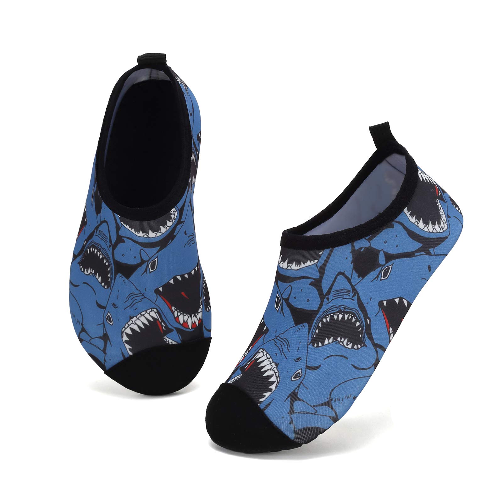 Mabove Kids Swim Water Shoes - Non-Slip Quick Dry Barefoot Aqua Socks for Boys & Girls | Toddler Pool Beach Water Shoes for Swimming, Surfing & Outdoor Activities