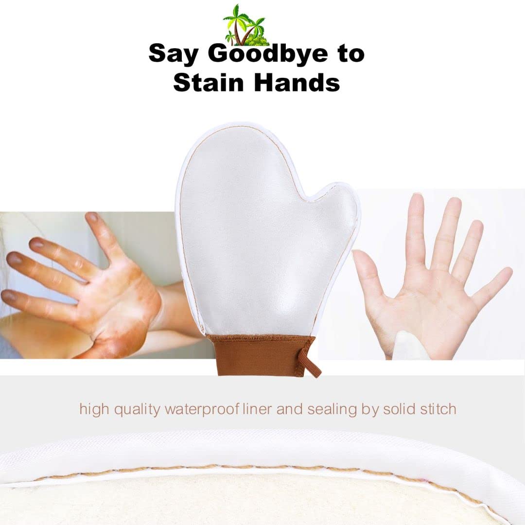 Best Self Tanner Mitt Applicator - US Patent Self Tanning Mitt for Streak-Free Sunless Tanning, Fake Tan Glove for Smooth & Even Application - Perfect for Body, Face & Legs at Home or Salon