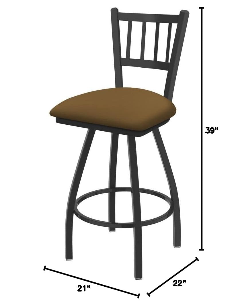 Holland Bar Stool Co. XL 810 Contessa Swivel Bar Stool with Canter Saddle Seat - Adjustable Height Counter Stool for Kitchen Island, Bar, and Dining Room - Comfortable & Stylish Home Furniture
