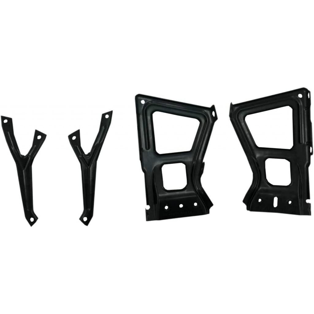 2011-2018 Ram 1500/2500/3500 Rear Bumper Bracket Kit - High Strength Steel Inner/Outer Brackets (4pcs) - CAPA Certified Replacement for CH1165104, CH1165104C, 68049744AA - Perfect for Off-Roading & Truck Restoration Projects
