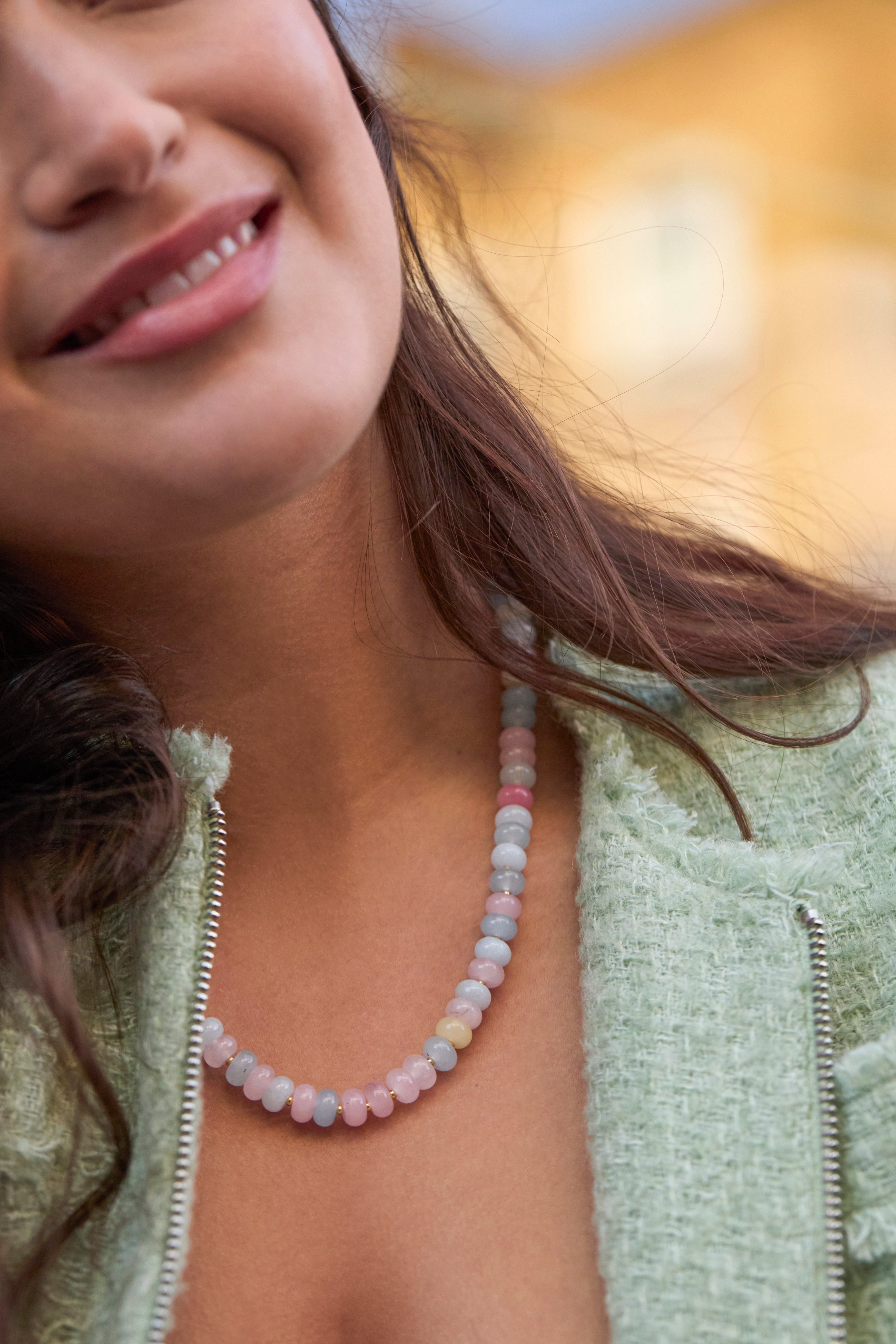 Pastel Multi Gemstone T Bar Necklace - Elegant Dainty Jewelry for Women | Perfect for Everyday Wear, Date Nights & Special Occasions