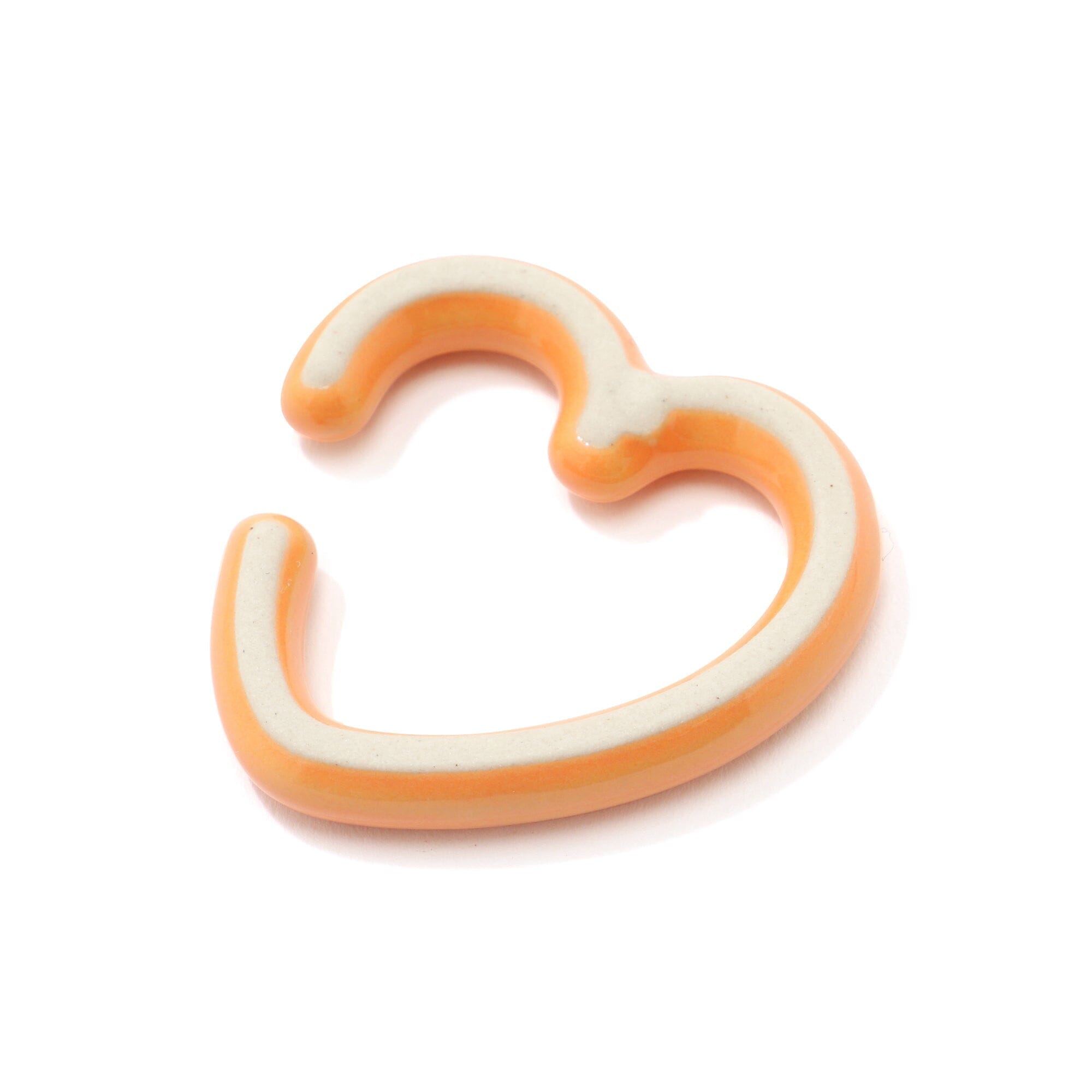 Orange Heart-Shaped Chopstick Rest - Elegant Tableware for Sushi, Asian Cuisine & Home Dining Decor