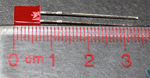 100pcs 2x5x7mm Red Rectangle Diffused LED Lights - High Brightness Diodes for DIY Electronics, Circuit Boards, and Home Decoration Projects