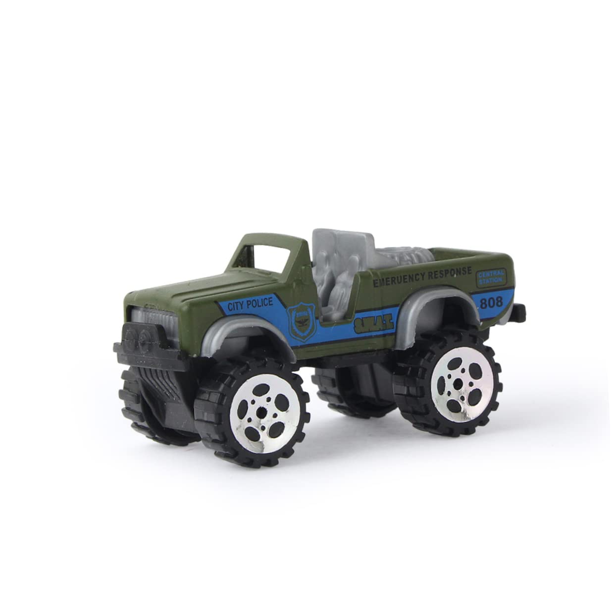 12-Piece Metal Truck Toy Set for Kids - Off-Road Engineering Vehicles for Play & Collecting