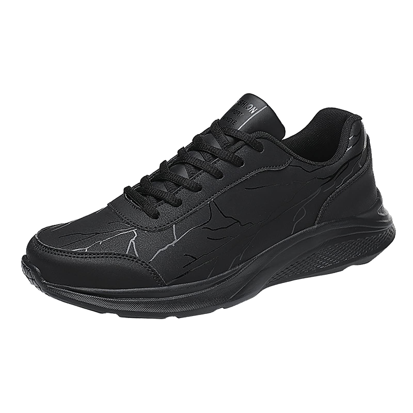 FlekmanArt Men's Platform Running Shoes - Waterproof EVA Outdoor Sneakers, Non-Slip Comfortable Athletic Shoes for Walking, Jogging & Gym Workouts - Plus Size Available