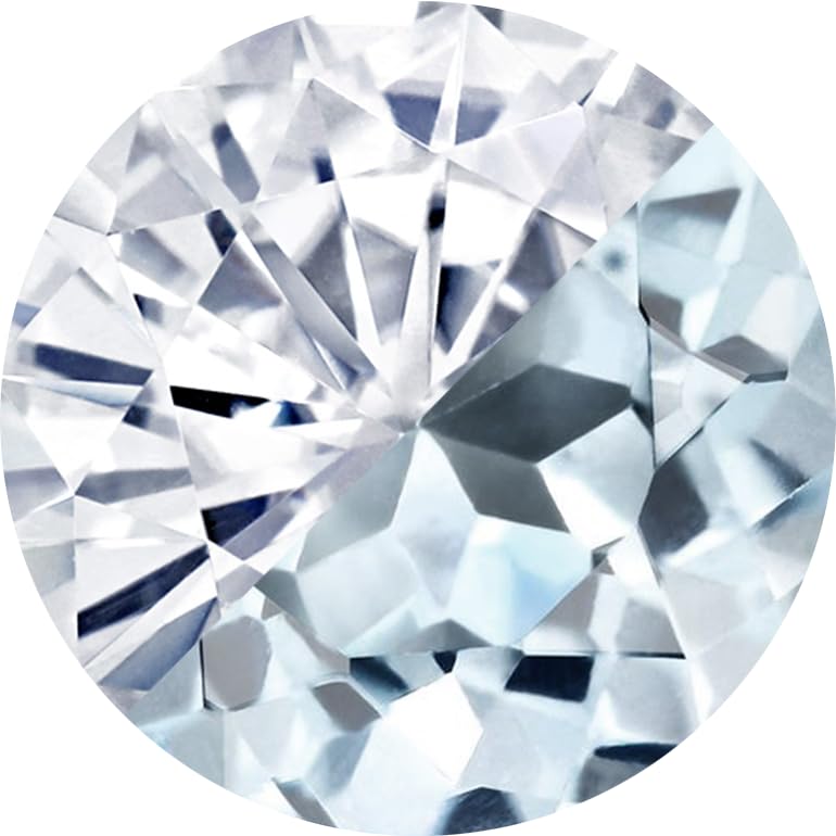 White Moissanite - Sky Blue Topaz