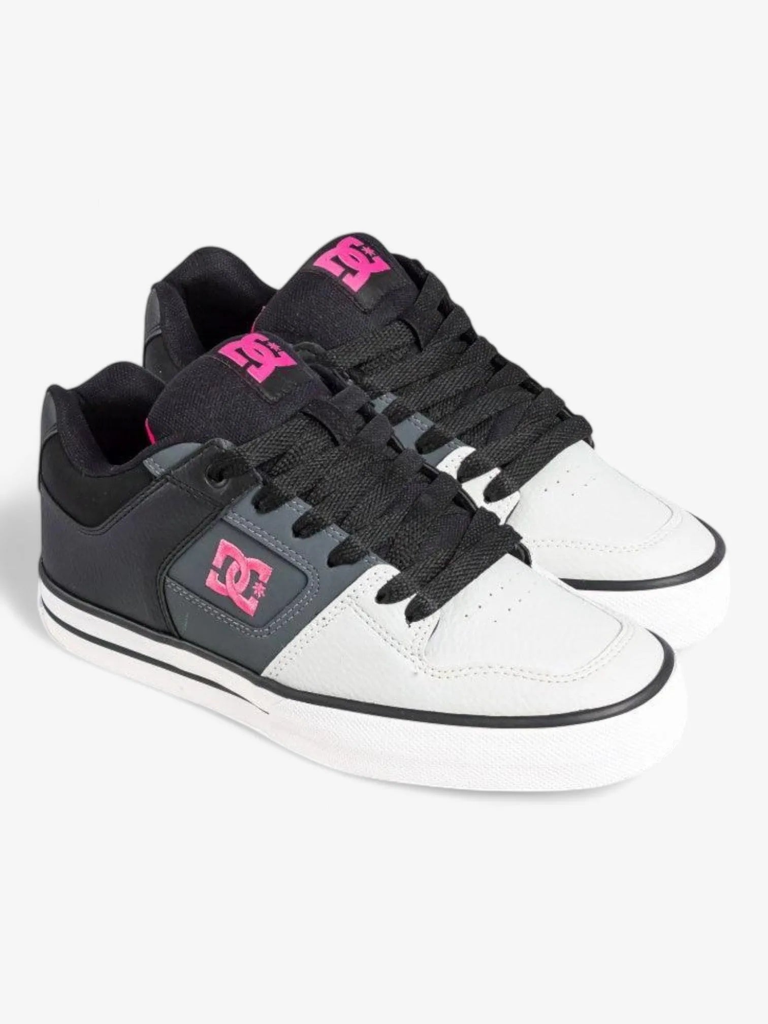 DC Pure Women's Sneakers - Black, White & Gray | Casual Walking, Running & Everyday Wear