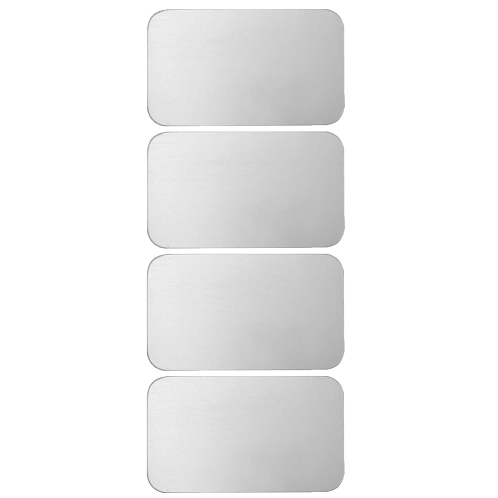 POPETPOP Hamster Cooling Mat - 4pcs Aluminum Pet Cooling Ice Pads for Guinea Pigs, Rabbits & Small Pets (10x6cm) | Instant Cooling Relief for Hot Summer Days | Perfect for Cages, Carriers & Outdoor Play