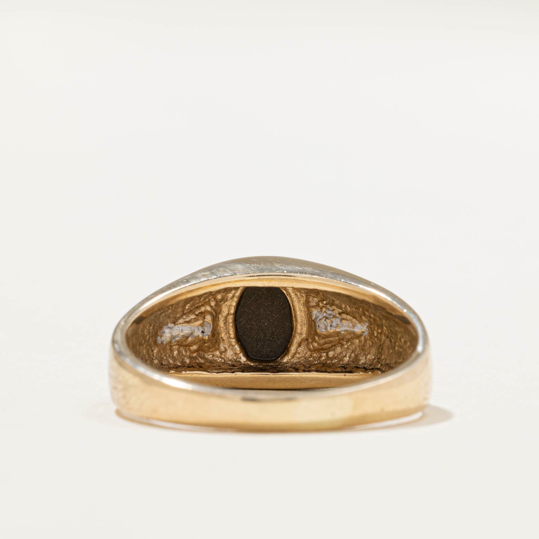 Exquisite Oval Ammolite & Diamond Ring - 0.20ct Natural Ammolite with 0.005ctw Diamond Accents - Size 8 - Elegant Jewelry for Women, Perfect for Anniversary Gifts & Special Occasions