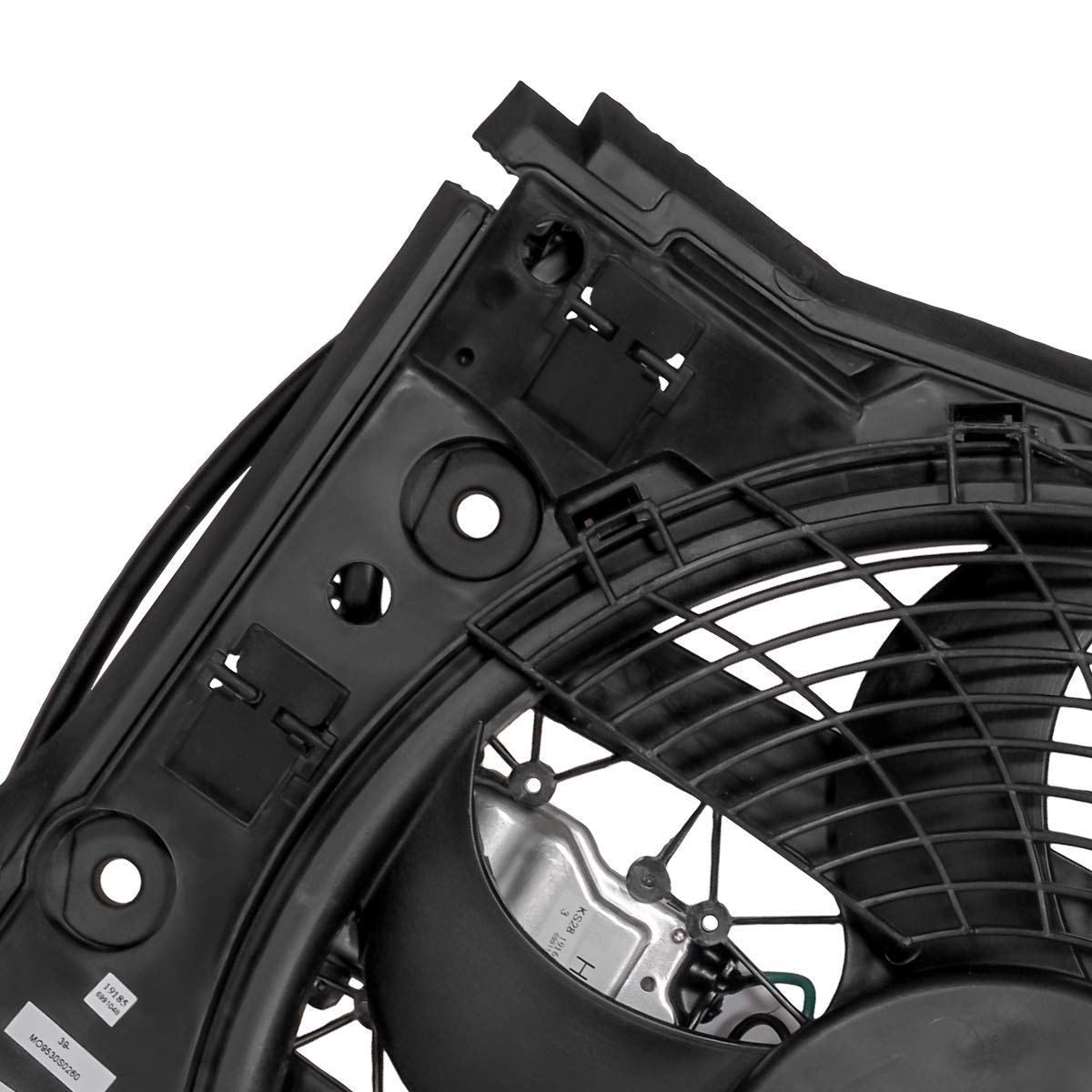 DNA MOTORING OEM-RF-0059 High Performance Radiator Cooling Fan - Direct Replacement for BMW 3i/323Ci/323i/325Ci/325i/325xi - Improved Cooling Efficiency - Perfect for Daily Driving & Hot Weather Conditions