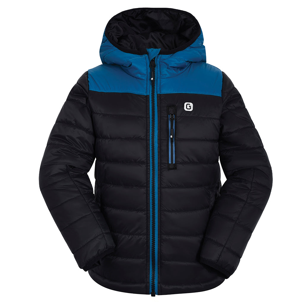 Boys' Gusti Canyon Puffer Jacket - Warm Winter Coat for Kids, Water-Resistant Outdoor Jacket for Hiking, Skiing & Cold Weather Activities