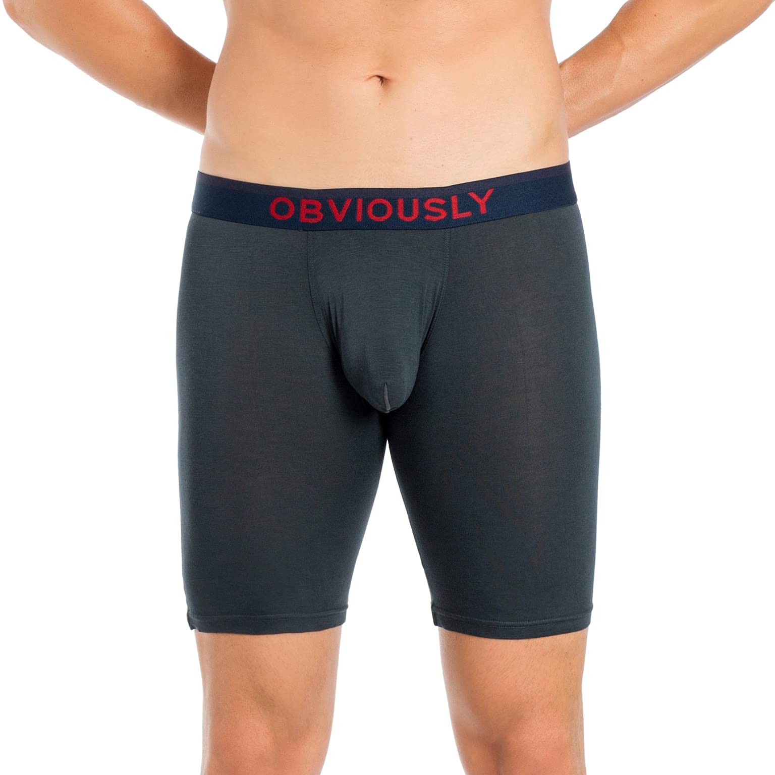 Obviously FreeMen's 9-Inch Boxer Briefs - Soft Breathable Underwear for Men, Comfortable All-Day Wear for Workout, Running & Daily Activities