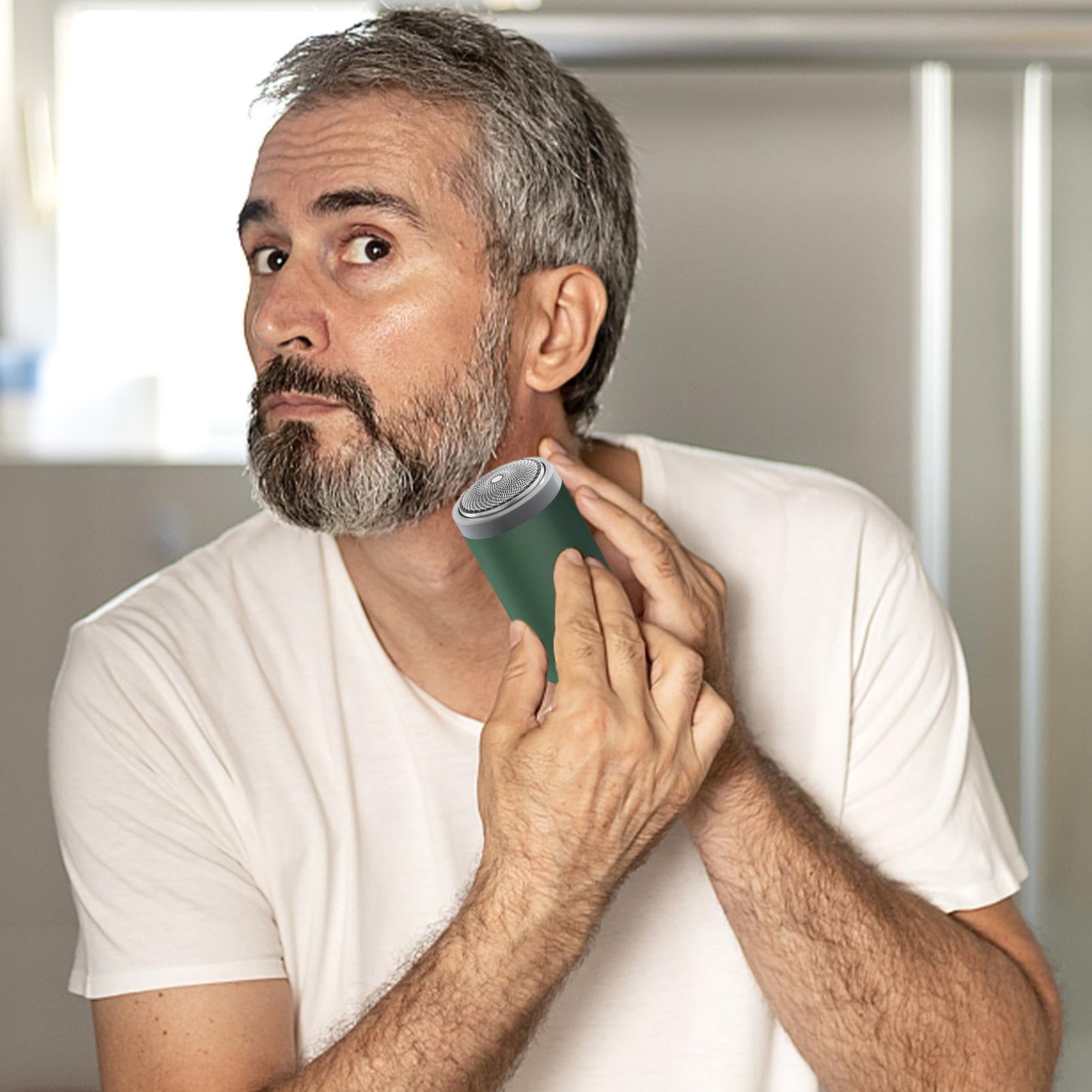 Portable Electric Shaver for Men - Smooth & Gentle Shaving, Compact & Lightweight Design - Perfect for Travel, Office & Home Use - Quick & Convenient Daily Grooming Essential