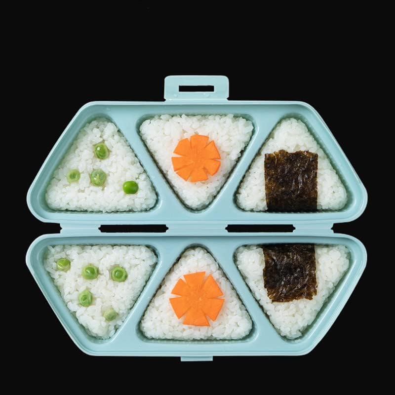 Triangle Sushi Mold - 6 Cavity Non-Stick Onigiri Rice Ball Press Maker for Seaweed & Cilantro - Perfect for Bento Boxes, Party Snacks & Japanese Cuisine