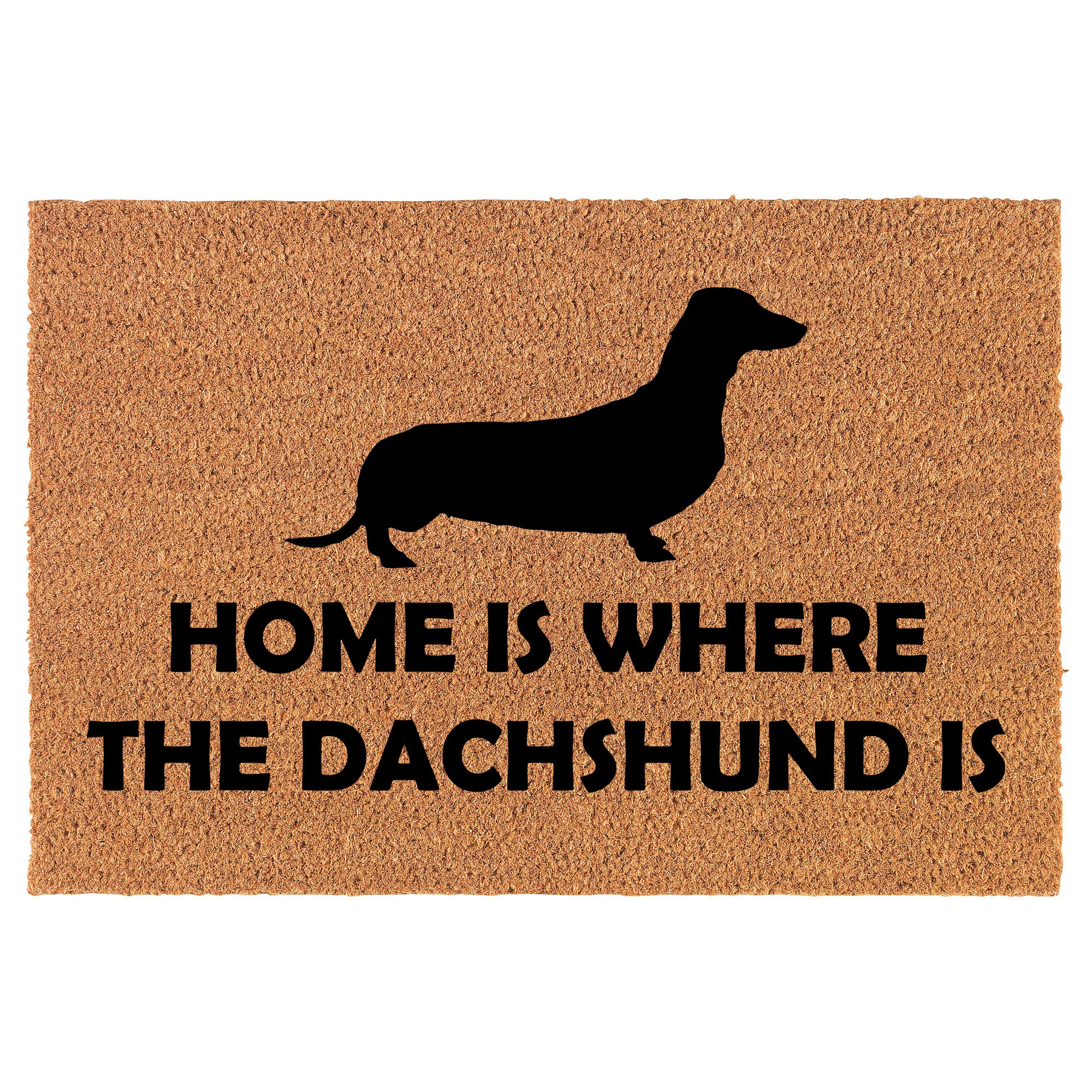 Premium Coir Doormat for Front Door - Natural Coconut Fiber Welcome Mat (24