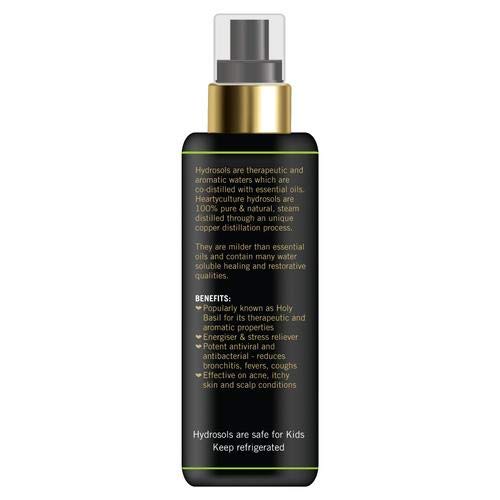 Heartyculture Divine Tulsi Water Hydrosol (60ml) - Pure Herbal Hydrosol for Aromatherapy, Skincare & Spiritual Wellness | Perfect for Diffusers, Sprays & Meditation