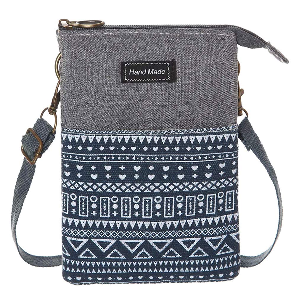 Spacious Canvas Crossbody Phone Purse for Women & Teens - Small Wallet Bag with Adjustable Shoulder Strap | Perfect for Daily Use, Travel, Shopping & Outings