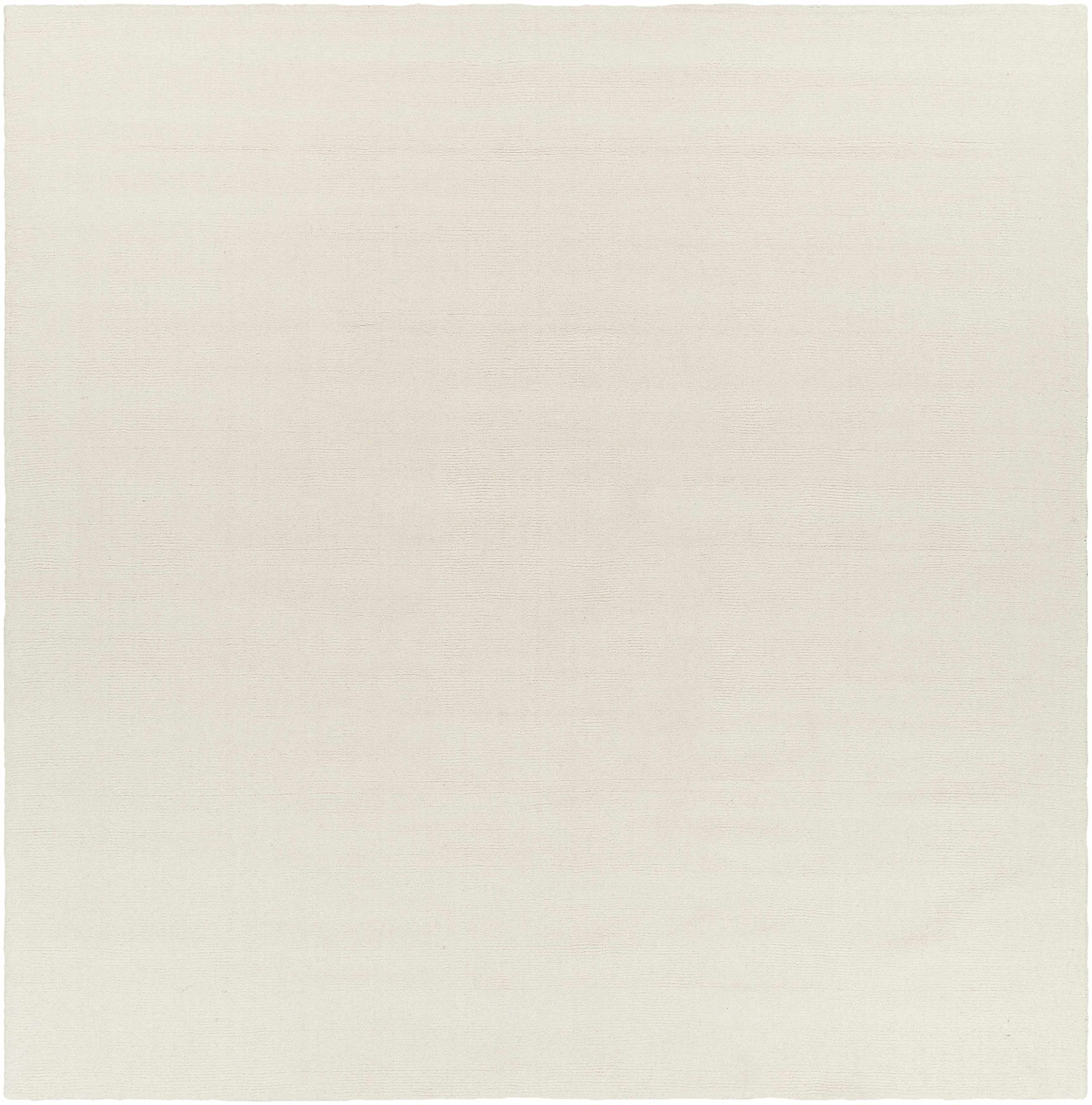 Premium Hand-Loomed 100% Wool Modern Farmhouse Area Rug - Brockton Solid Beige/Cream - 3'3