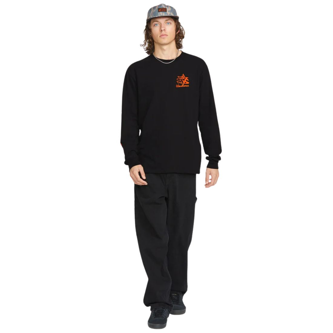 Volcom Men's Long Sleeve Excavator Shirt A3612502 - Casual Button-Up Flannel for Outdoor Activities, Hiking & Workwear