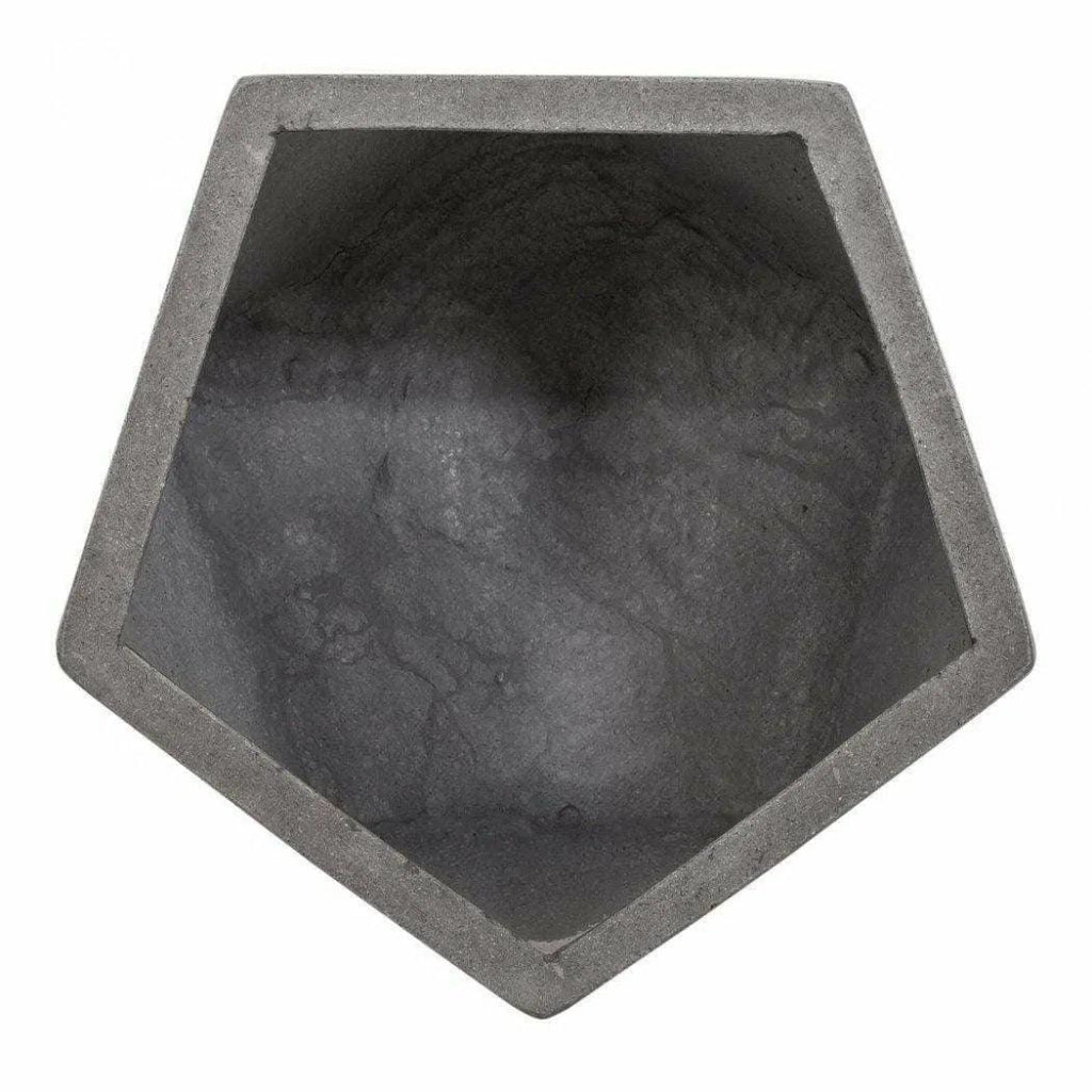 18 Inch Outdoor Stool Grey - Modern Patio Furniture for Garden, Poolside, Deck & Backyard - Waterproof & Weather-Resistant Contemporary Stool