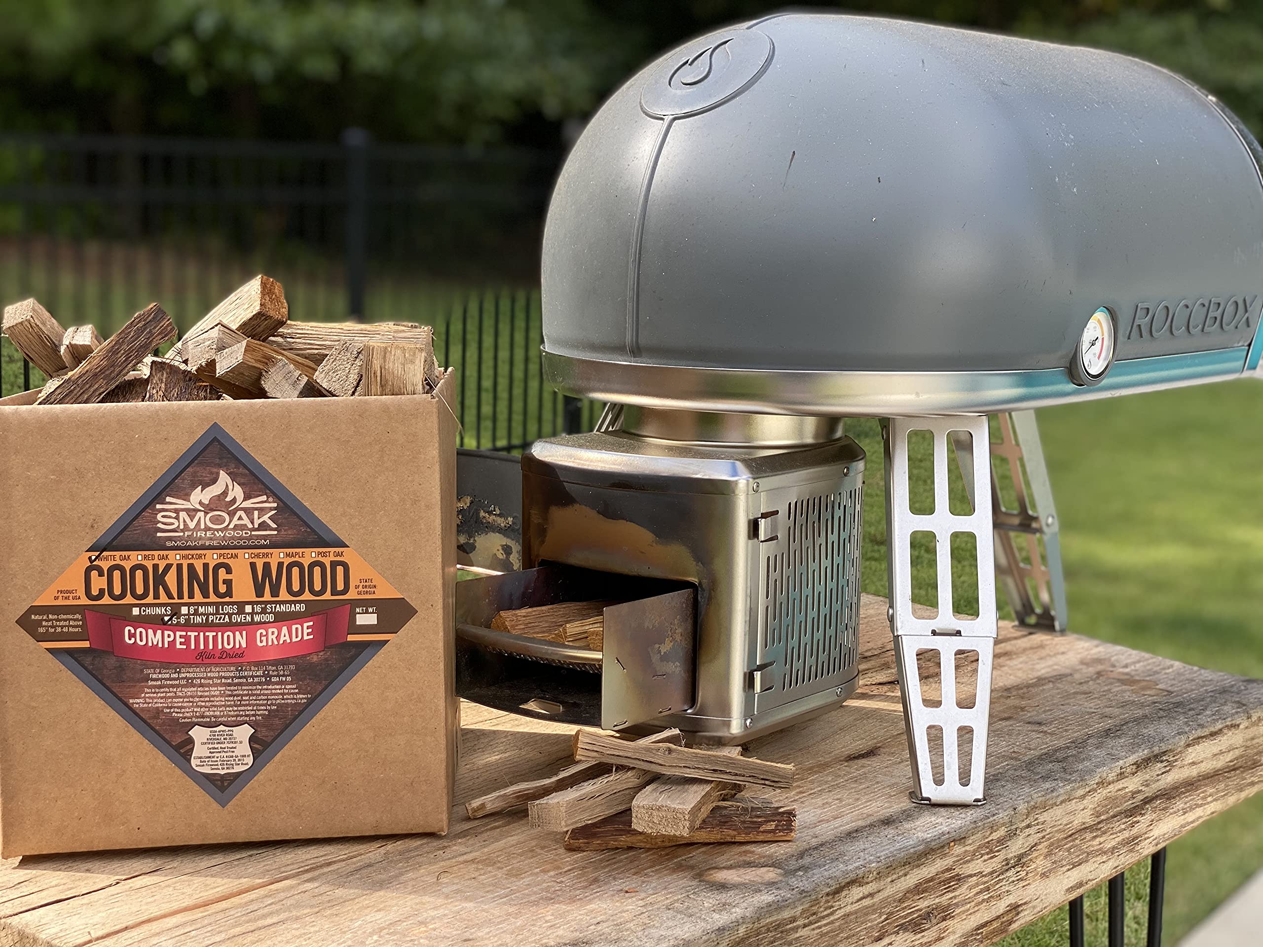 USDA Certified Kiln Dried Smoak Firewood Mini Splits - Premium Maple Wood (5-6 Inch) for Portable Pizza Ovens - 729 Cubic Inches - Perfect for Outdoor Cooking, Camping & Backyard Pizza Parties
