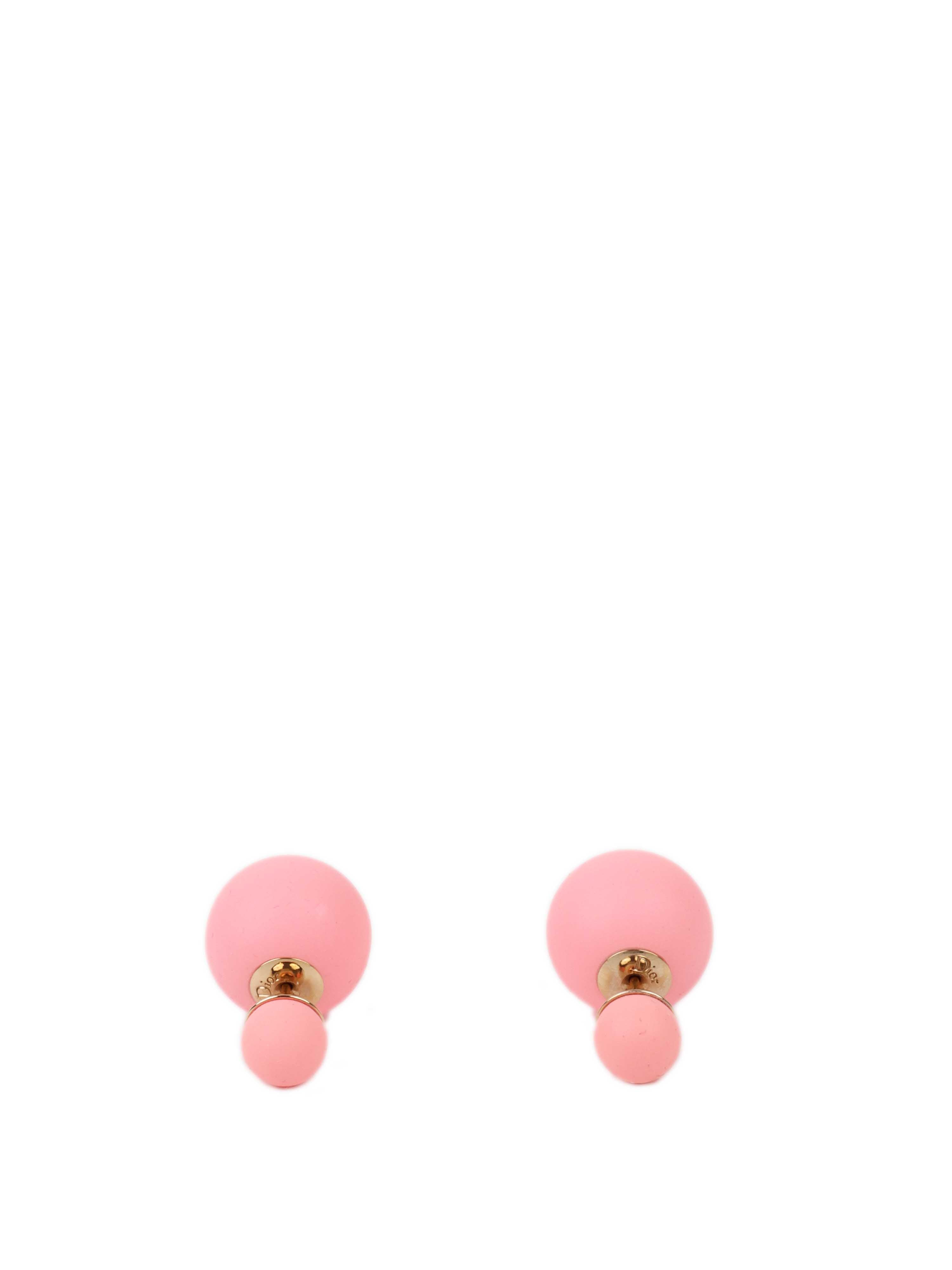 Dior Pink Bubble Earrings for Women - Elegant Crystal Stud Earrings | Perfect for Parties, Weddings & Everyday Wear