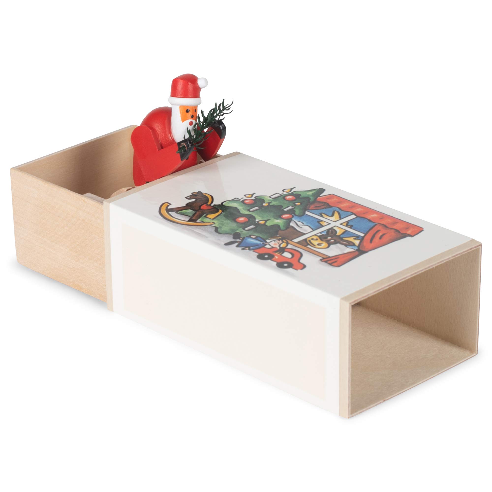 Christmas Music Box - Handcrafted Wooden Musical Gift Box for Holiday Decorations & Festive Home Ambiance