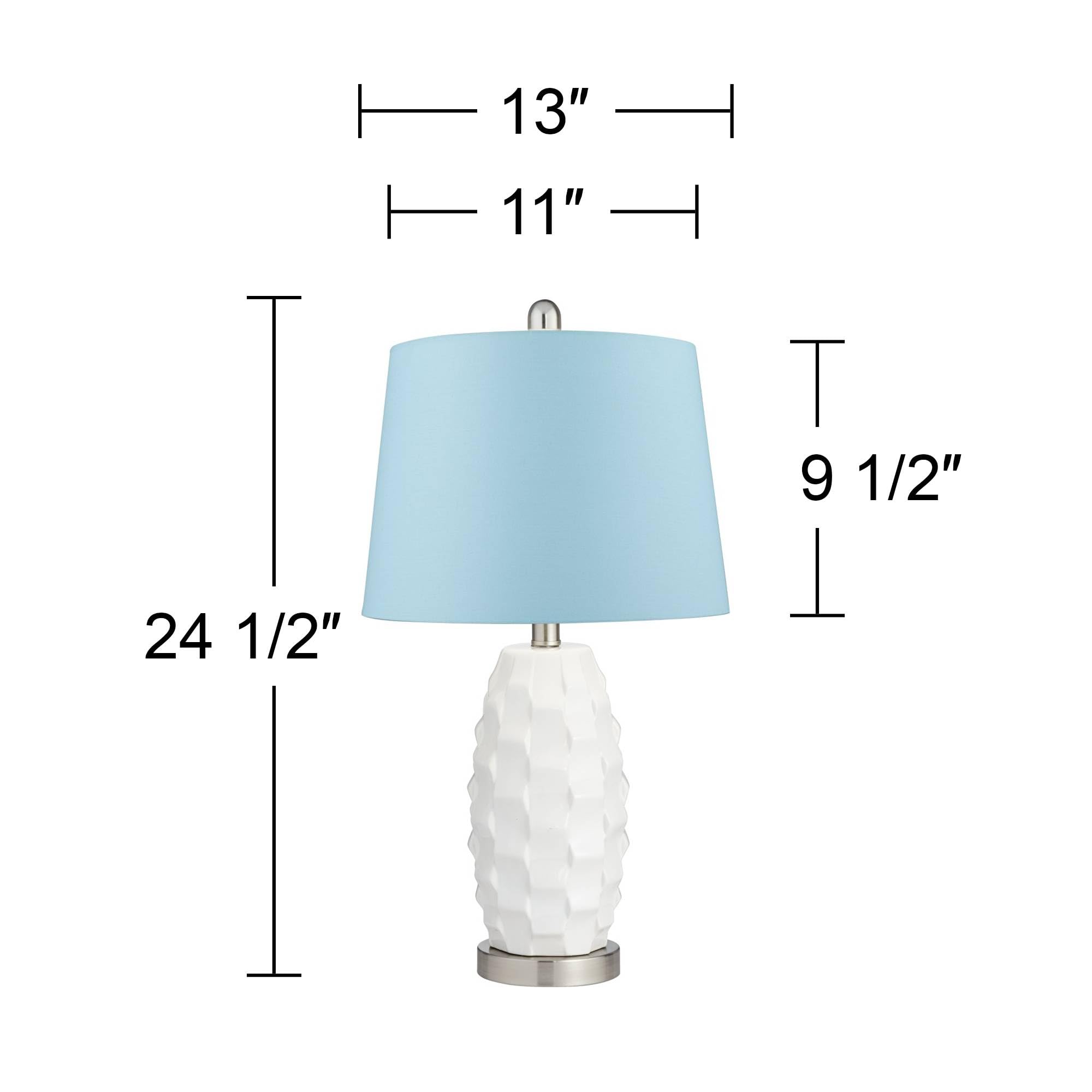 Modern Coastal Table Lamps Set of 2 - 24.5