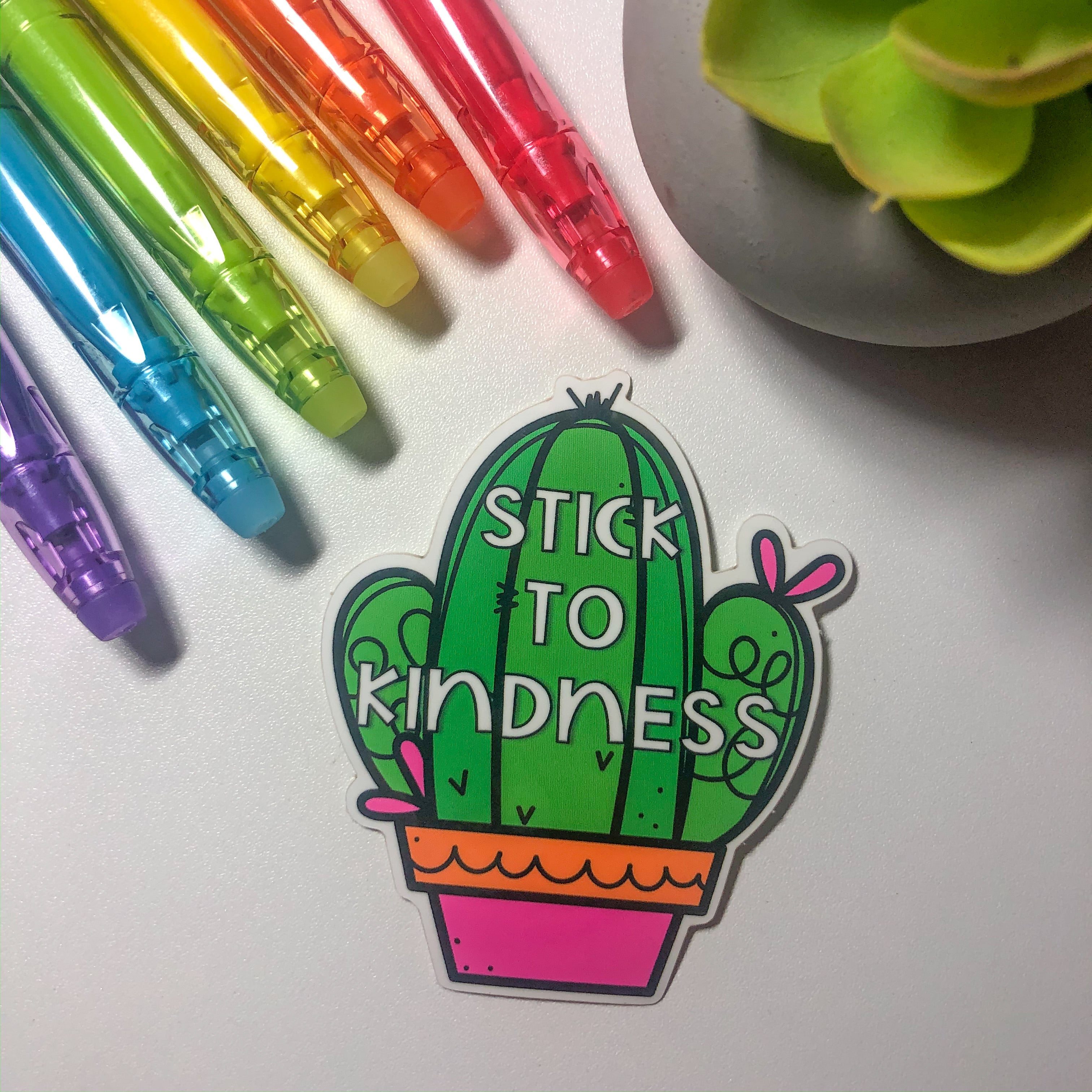 Kindness Sticker Pack - Motivational & Inspirational Vinyl Decals for Laptops, Water Bottles, Notebooks - Spread Positivity at School, Work, or Home